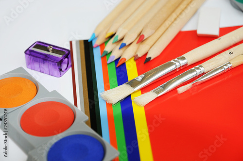 Foto: Arbeitsmaterial für die Malerei Arbeitsmaterial für die Malerei