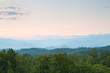 Smoky mountains sunset