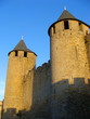 Towers of Carcassonne castle