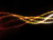 glowing lines flowing in space