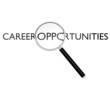 Magnifying glass on career opportunities Magnifying glass on career opportunities