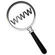 Magnifying glass internet searching