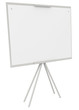 Blank Canvas on an Easel isolated on white