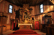Old Wood Country Church Interior