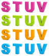 3d alphabet.