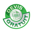 bouton / icône devis - estimation - cotation gratuite