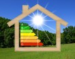 Maison bois au soleil