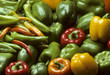 Photo: Mixed multicolored Bell and Chili peppers Mixed multicolored Bell and Chili peppers