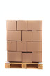 Photo en ligne au meilleur prix cardboard boxes on wooden palette
