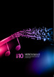 neon music background