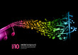neon music background