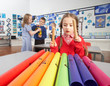 Group Of Primary Schoolchildren Having Music Lesson In Classroom