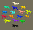 running horses