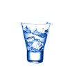 Splash water in glass isolated on white background