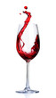 Red Wine Abstract Splashing