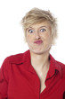 femme clown grimace drôle femme clown grimace drôle