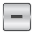 Minus chrome mathematics button vector