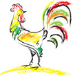 Colorful rooster