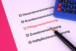 Checkliste Pflegeversicherung