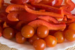 Cherry tomato and red pepper