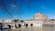 Sant' Angelo Bridge and Castle Sant Angelo in Rome Sant' Angelo Bridge and Castle Sant Angelo in Rome