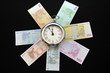Foto: Uhr und Euros Uhr und Euros