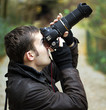 Fotografer in Zoo Self-Portrait