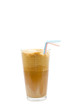 Greek cold coffee - frappe isolated on white