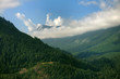Mountain, sky, and clouds