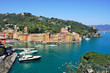 Aerial view on Portofino. Aerial view on Portofino.