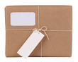 Parcel with blank space for address Parcel with blank space for address