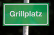 Hinweisschild Grillplatz