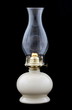 Old lamp on a black background Old lamp on a black background