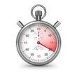 Illustration: Isolated stopwatch. Clipping path included. Isolated stopwatch. Clipping path included.