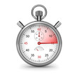 Illustration: Isolated stopwatch. Clipping path included. Isolated stopwatch. Clipping path included.