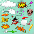 Set of comic elements Set of comic elements