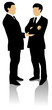 Two business men in conversation Two business men in conversation