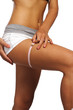 perfect womans legs measure by metre-stick perfect womans legs measure by metre-stick