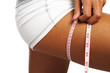 perfect womans legs measure  by metre-stick