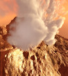 Volcanic crater