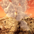 Volcanic crater