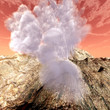 Volcanic crater
