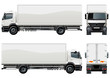 Vector delivery / cargo truck