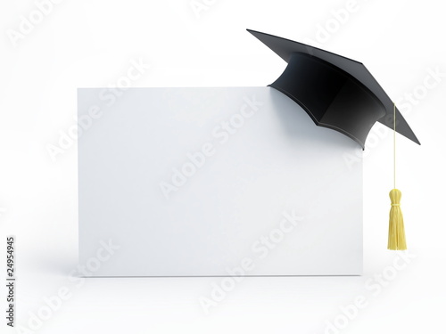 Illustration: graduation cap blank graduation cap blank