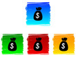 dollar set icons
