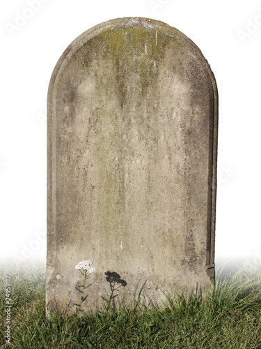 Photo: single grave stone single grave stone