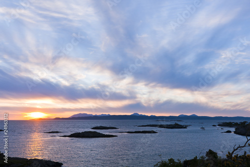 Photo: Sunset, Skye, Point of Sleat, Cirrus clouds Sunset, Skye, Point of Sleat, Cirrus clouds
