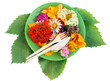 Flowers eating