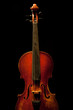 Photo: vintage violin detail isolated on black vintage violin detail isolated on black