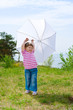 Little girl with parasol Little girl with parasol